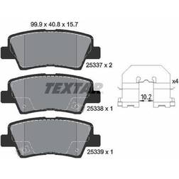 Textar Bremsbeläge hinten Hyundai