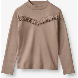 Wheat T-Shirt Rib LS Rosetta soft brown