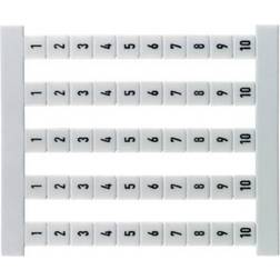 Weidmüller Mærkeark Dekafix DEK 5/5 FSZ 1-10 5 mm PA hvid 50 stk
