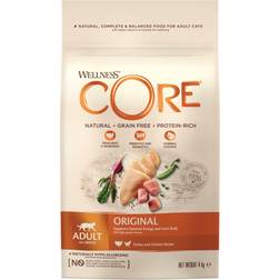 Core Wellness Adult Original, Katzenfutter trocken, getreidefrei, hoher fleischanteil, Huhn, 4