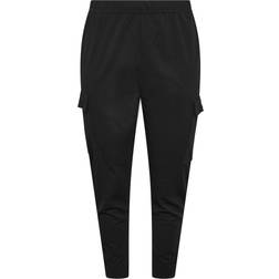 Yours Women's Curve Tailored Scuba Cargo Trousers - Black