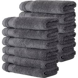 Classic Turkish Towels Luxury Washcloths, Wash Guest Towel Gray