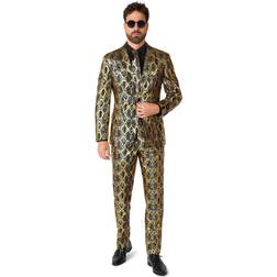 OppoSuits Shiny Snake Men's Black/Brown