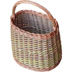 RED HAMPER Wicker Orchard Collecting Basket