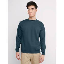 Hanes EcoSmart Men's Fleece Sweatshirt Metallic Teal