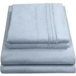 Sweet Home Collection 1800 Series Bed Sheet Blue (274.3x259.1cm)