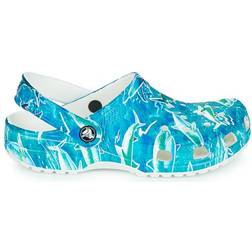 Crocs Kid's ClassicPool Party Clog - Shark/Ocean