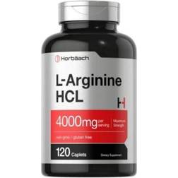 L-Arginine 4000mg Caplets Maximum Strength Nitric Oxide Vegetarian 120 pcs