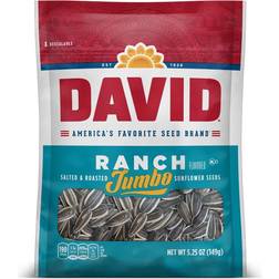 David seeds roasted and salted ranch jumbo sunflower seeds, 5.25