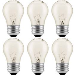 6-pack appliance oven refrigerator bulbs, appliance light bulb, high temp clear