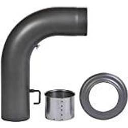 Firefix Firefix Winkelrauchrohr-Set dunkelgrau Ø 150 mm, 3-teilig