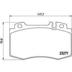 Brembo Bremsbelagsatz, Scheibenbremse Vorderachse P