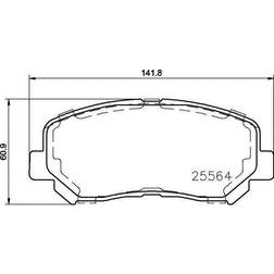 Brembo Bremsbelagsatz, Scheibenbremse Vorderachse P