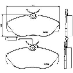 Brembo Bremsbelagsatz, Scheibenbremse Vorderachse P 23 068