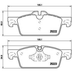 Brembo Bremsbelagsatz, Scheibenbremse Vorderachse P 61 112