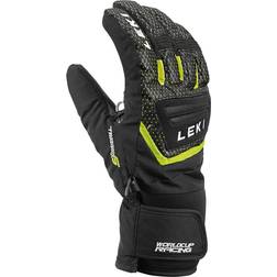 Leki Worldcup S Junior Gloves - Black/Ice Lemon