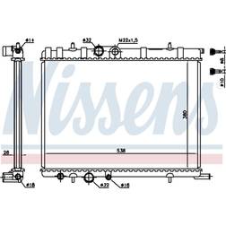 Kühler, Motorkühlung Nissens 63502A