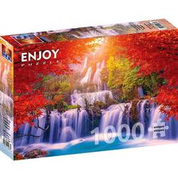 Enjoy Thee Lor Su Waterfall in Autumn Thailand 1000 Pieces