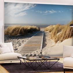 Artgeist Selvklæbende fototapet Lonely Beach 392 x 280 cm