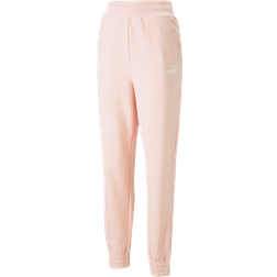 Puma ESS+ Embroidery High-Waist Pants - Roosa