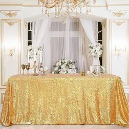 B-COOL Sparkly Drape Tablecloth Gold (203.2x127cm)