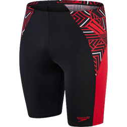 Speedo Men's ECO Endurance Splice Jammer - Black/Red