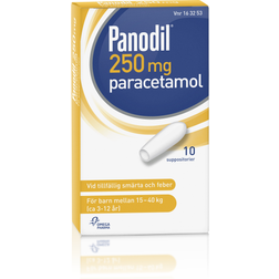 Panodil 250mg 10 st Stolpiller