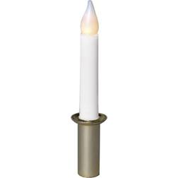 Star Trading Candela LED con supporto bianco-oro oro, bianco