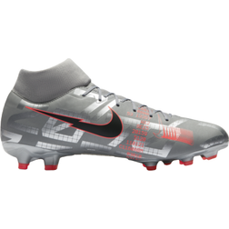 NIKE Mercurial Superfly 7 Academy MG M - Metallic Bomber Gray/Particle Gray/Laser Crimson/Black