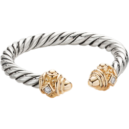 David Yurman Renaissance Ring - Silver/Gold/Diamonds