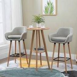 Homcom Set of 2 Modern Bar Stool