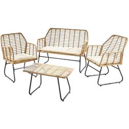 Neo Beige 4 Garden Outdoor Lounge Set