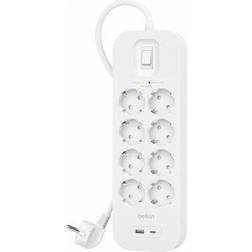 Belkin SRB003vf2M 8-way 2m 2usb