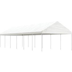 vidaXL Paviljong tak vit 13,38x4,08x3,22