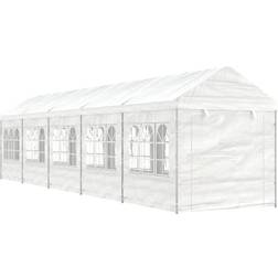 vidaXL Paviljong tak vit 11,15x2,28x2,69