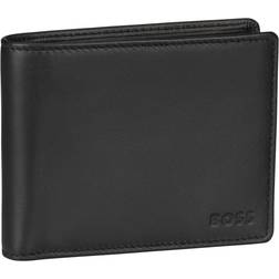 HUGO BOSS Asolo Leather Billfold Wallet with Logo Coin Pocket