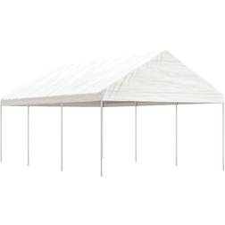 vidaXL Gazebo with Roof White 6.69 x 4.08 x 3.22 m