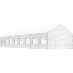 vidaXL Paviljong tak vit 17,84x4,08x3,22