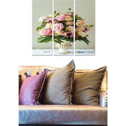 Floral 3-Pack Flerfärgad 20X50 Tavla