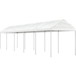 vidaXL Paviljong tak vit 11,15x2,28x2,69
