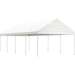 vidaXL Paviljong tak vit 8,92x4,08x3,22