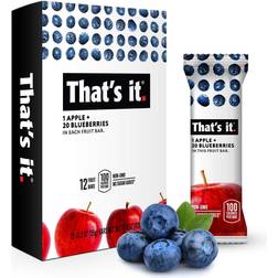 it. Apple + Blueberry 100% Natural Real Fruit Bar, Best High Fiber Gluten