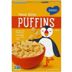 BARBARA'S Puffins Peanut Butter Cereal, Non-GMO, Vegan, Box