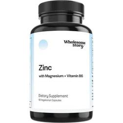 Wholesome Story 3-in-1 Zinc Picolinate Magnesium Glycinate Supplements with Vitamin B6 Reproductive