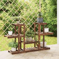 vidaXL Blomsterstativ 110 x 25 x 73 cm Massivt Fyrretræ Planteopsats