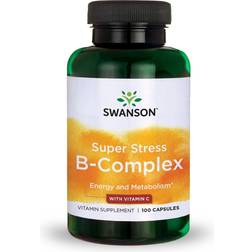 Swanson Super Stress B-Complex with Vitamin C 100 Kapsler