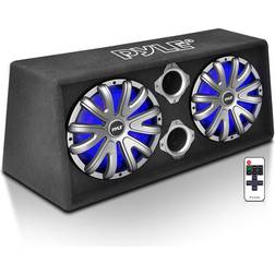 Pyle Dual Subwoofer Box Slim