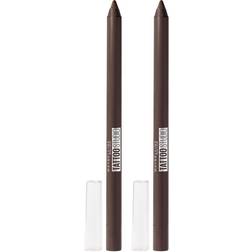 Maybelline New York Tattoostudio Waterproof, Long Wearing, Eyeliner Pencil Makeup, Bold Brown, 0.08 oz Pack of 2