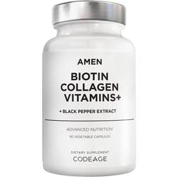 Codeage Biotin Vitamins+ Advanced Hair, Skin, Nail