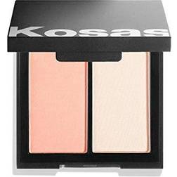 Kosas Color and Light: Pressed Powder Blush and Highlighter Duo Papaya 1972